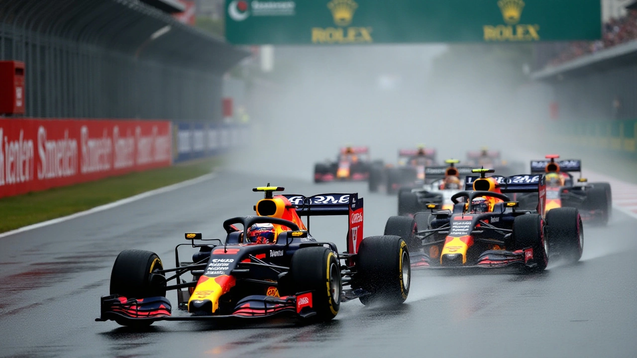 Verstappen exceluje v deštivém Interlagosu, upevňuje vedení v šampionátu